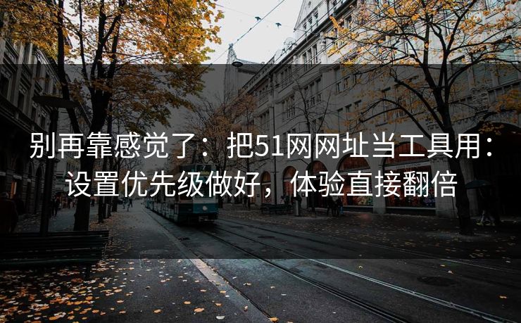 别再靠感觉了：把51网网址当工具用：设置优先级做好，体验直接翻倍